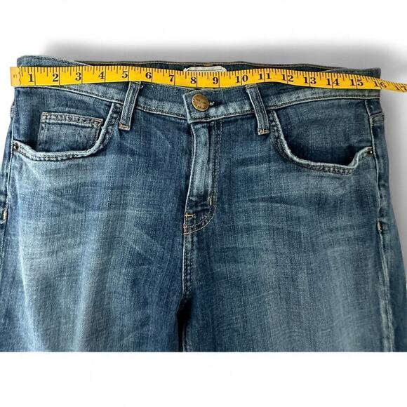 Current/Elliot The Cropped Straight Distressed Denim Jeans (29) - Picture 10 of 16